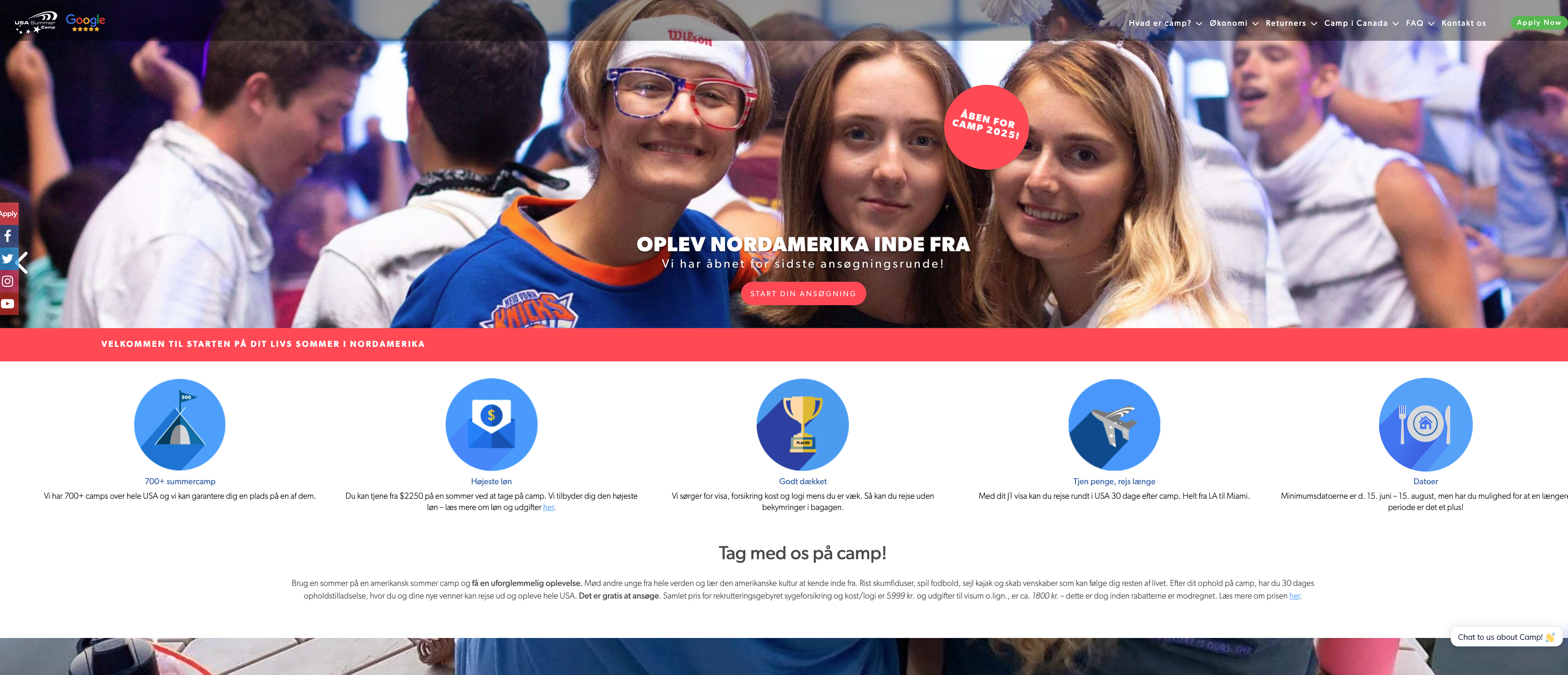USA Summercamp Danmark